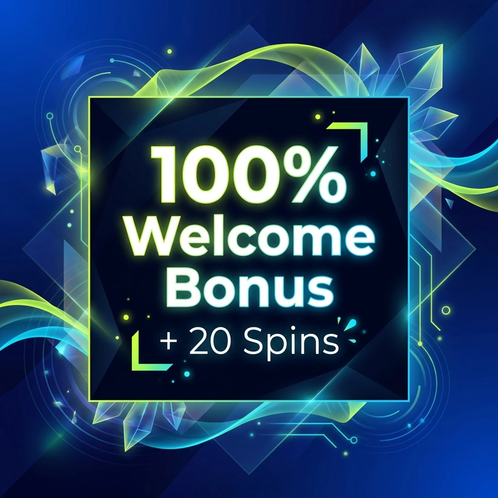 100% Welcome Bonus + 20 Spins